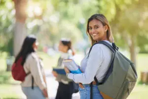 Harvard graduate on campus