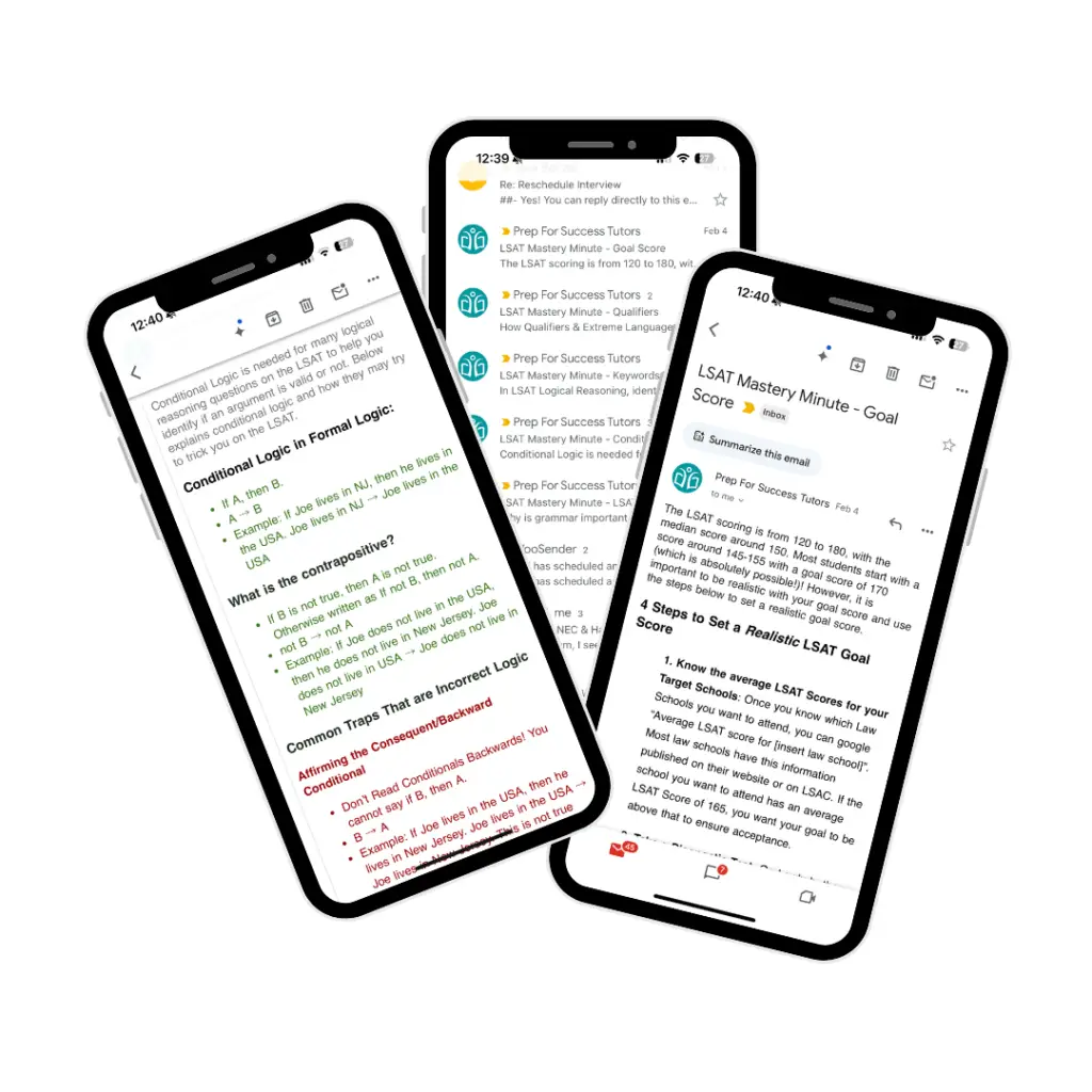 Prep For Success - LSAT Mastery Minute Newsletter